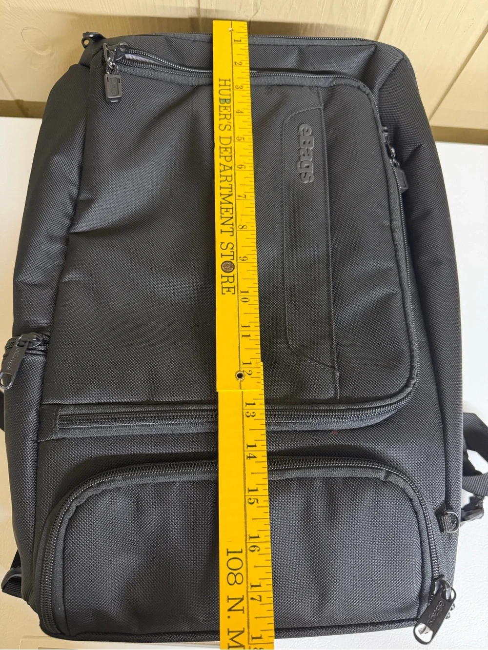 eBags Black Travel Work Backpack - Durable Everyday Carry